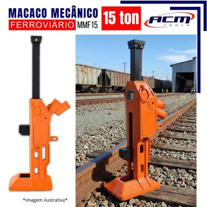 Imagem de Macaco Mecanico Ferroviario 15Ton MMF15 ACM TOOLS