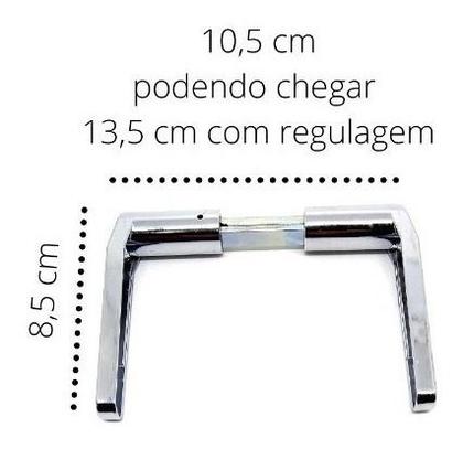 Imagem de Maçaneta Para Porta De Casa Universal Cromado Modelo Alavanca