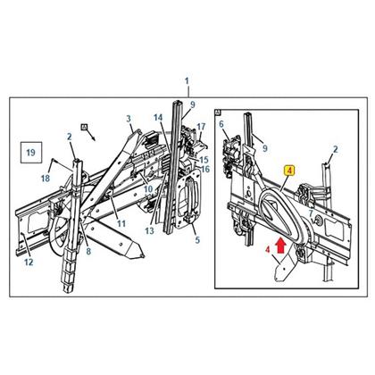 Imagem de Macaneta Porta Interna International 4400 Durastar 2593960C1