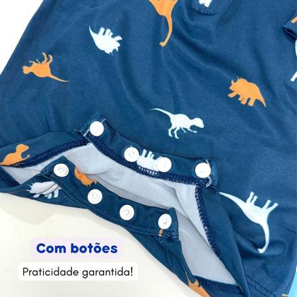 Imagem de Macaquinho Bebê Praia Com Capuz E Zíper Proteção Uv M/longa