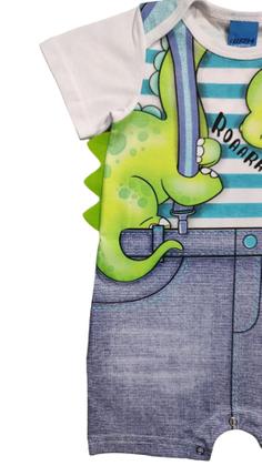 Imagem de Macaquinho Bebe Tamanho G Menino Verão WRK