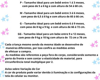 Imagem de Macaquinho Bebe Tamanho G Menino Verão WRK