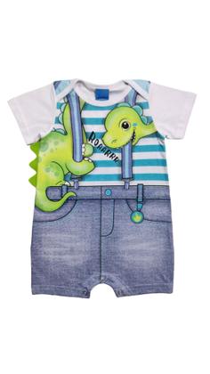 Imagem de Macaquinho Bebe Tamanho G Menino Verão WRK