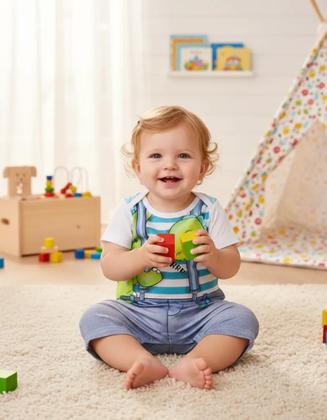 Imagem de Macaquinho Bebe Tamanho G Menino Verão WRK