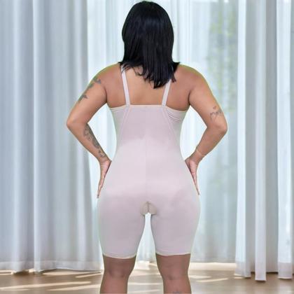 Imagem de Macaquinho Body Com Bojo Alta Compressão Alças Ajustáveis