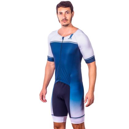 Imagem de Macaquinho com mangas triathlon elite smooth proteção uv 50+ kauna