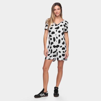 Imagem de Macaquinho Mercatto Estampado Feminino