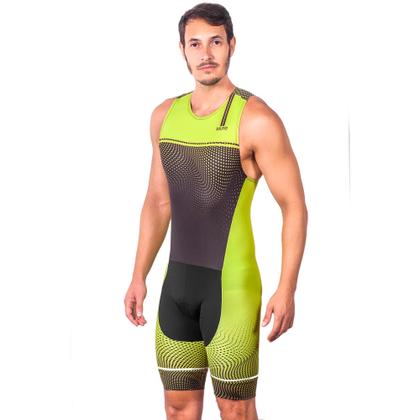 Imagem de Macaquinho sem mangas triathlon elite fluor power proteção uv 50+ kauna
