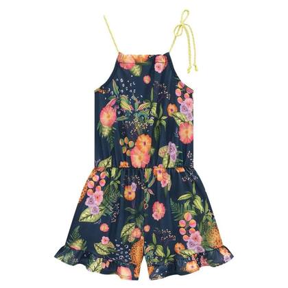 Imagem de Macaquinho Verão Infantil Florido Fresh Infanti