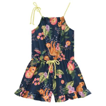 Imagem de Macaquinho Verão Infantil Florido Fresh Infanti