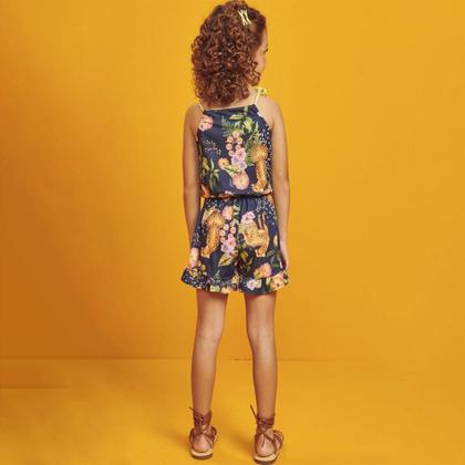 Imagem de Macaquinho Verão Infantil Florido Fresh Infanti