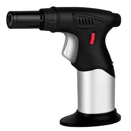 Imagem de Macarico automatico portatil recarregavel a gas acendendor com regulagem multiuso culinario