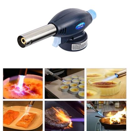 Imagem de Macarico culinario automatico regulagem gourmet recarregavel