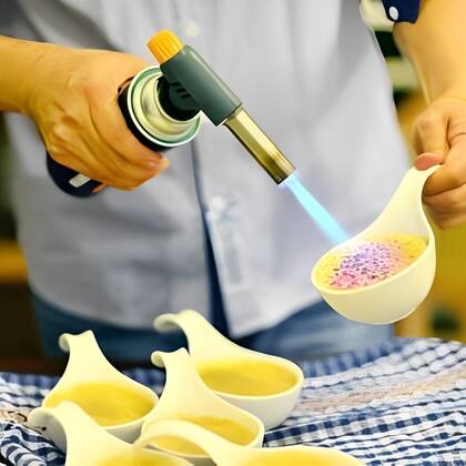 Imagem de Maçarico culinário controle chamas acendedor  portatil Gourmet