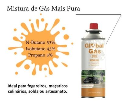 Imagem de Maçarico Culinário Gt6019 Gás Butano Solda Regulagem 4refil