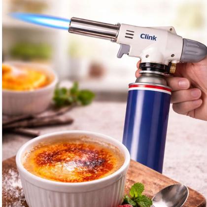 Imagem de Maçarico Culinário Portátil Regulagem Gourmet Clink Profissional Branco 1300ºC