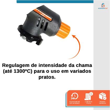 Imagem de Maçarico Culinário Regulável Portátil Hobby