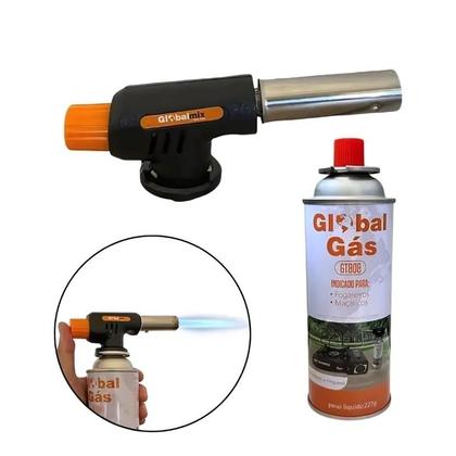 Imagem de Maçarico grafite automatico para cozinha  solda profissional controle manual globalmix gt6009