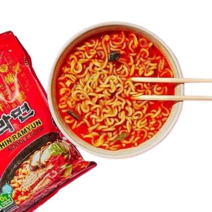 Imagem de Macarrão Coreano Lamen Instantâneo Shin Apimentado 100g Nongshim