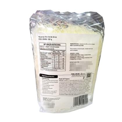 Imagem de Macarrão De Arroz Bifum 500g Sem Glúten Towa (Kit com 2)