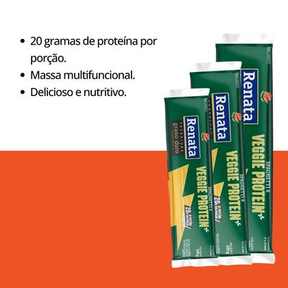 Imagem de Macarrão Espaguete Veggie Protein+ 20g de Proteína por Porção Renata 500g