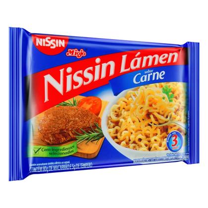 Imagem de Macarrão Instantâneo Lámen Carne Nissin Miojo 85g Cx 50un