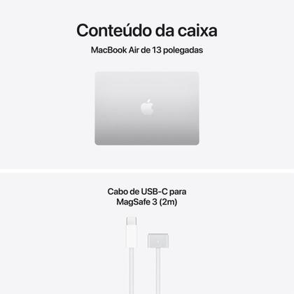 Imagem de MacBook Air 13" Chip M5 da Apple com CPU de 10 núcleos e GPU de 10 núcleos., 1 TB SSD - Prateado