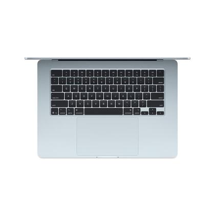 Imagem de MacBook Air Apple 15" Chip M4, CPU 10 Núcleos, GPU 10 Núcleos, Neural Engine 16 Núcleos, 16GB, SSD 512GB, Azul-céu - MC7C4BZ/A