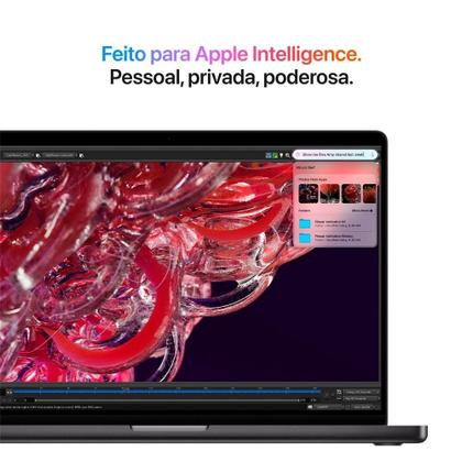 MacBook Pro Apple 16", M4 Pro, CPU 14 Núcleos, GPU 20 Núcleos, Neural Engine de 16 Núcleos, 24GB RAM, SSD 512GB, Preto-espacial - MX2X3BZ/A Imagem de MacBook Pro Apple 16", M4 Pro, CPU 14 Núcleos, GPU 20 Núcleos, Neural Engine de 16 Núcleos, 24GB RAM, SSD 512GB, Preto-espacial - MX2X3BZ/A
