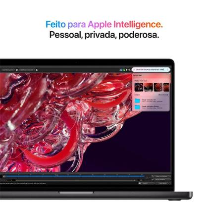 Imagem de MacBook Pro Apple 16", M4 Pro, CPU 14 Núcleos, GPU 20 Núcleos, Neural Engine de 16 Núcleos, 48GB RAM, SSD 512GB, Prateado - MX2U3BZ/A