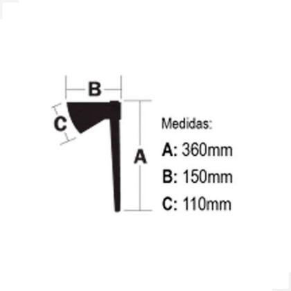 Imagem de Machadinha Wenzel multiuso com bainha de couro marrom