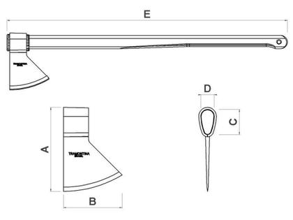 Imagem de Machado com Cabo Tramontina  - 77322533