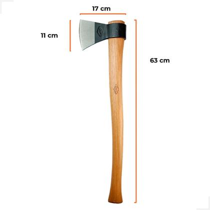 Imagem de Machado florestal para poda, desgalhe, enleiramento) Wenzel cabo ergonômico de 630 mm