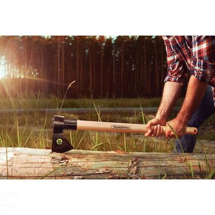 Imagem de Machado Soldado Com Cabeça Redonda Tramontina Em Aço Com Cabo De Madeira 90 Cm Tramontina