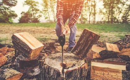 Imagem de Machado Soldado com Cabeça Redonda Tramontina Tamanho 2 em Aço com Cabo de Madeira 50 cm
