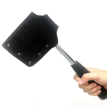 Imagem de Machado Tático Em Aço Inox Com Cabo Emborrachado Nautika NTK Dan Machadinha Sobrevivência