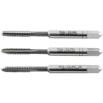 Imagem de Macho Manual Aço Rápido Nº 6 3/64'' Unc Jogo c/ 3 pçs Vonder