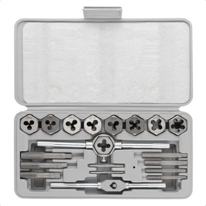 Imagem de Machos e Cossinetes Com 20 peças e Estojo em Aço Carbono