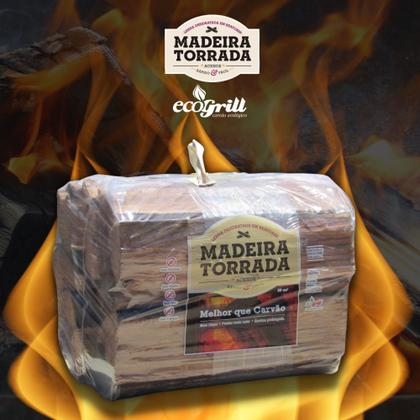 Imagem de Madeira Torrada Lenha para Churrasco Ecogrill 8kg