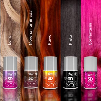 MAGIC COLOR 3D Gloss Matizador 100ml Efeitos Ruivo Loiro Moreno