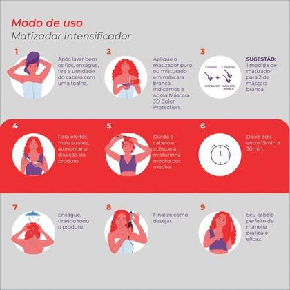 Imagem de Magic Color Matizador 3d Mega Red - Cabelos Vermelho - 100ml