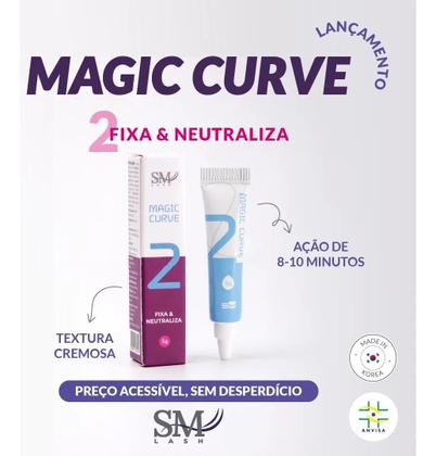 Imagem de Magic Curve Passo 2 Sm Lash Profissional Lash Lafting 5g Transparente