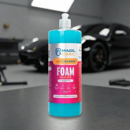 Imagem de MagilClean Foam Gloss 1L Hidrorrepelência Enceramento e Proteção Brilho Intenso