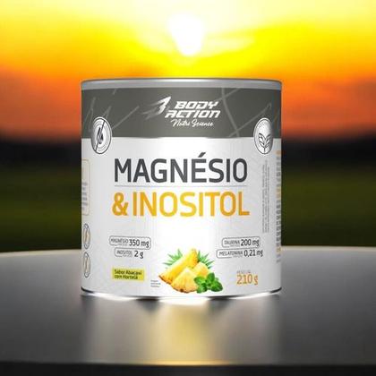 Imagem de Magnésio E Inositol Abacaxi com Hortelã 210g Bodyaction