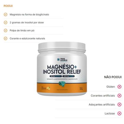 Imagem de Magnésio + Inositol Relief 300g  True Source