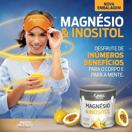 Imagem de Magnésio Inositol Sabor Frutas Vermelhas 210g Body Action