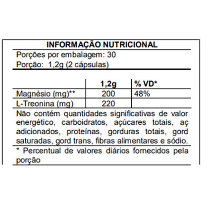 Imagem de Magnésio L Treonato Puro Concentrado 60 Cápsulas 600mg Flora Nativa do Brasil