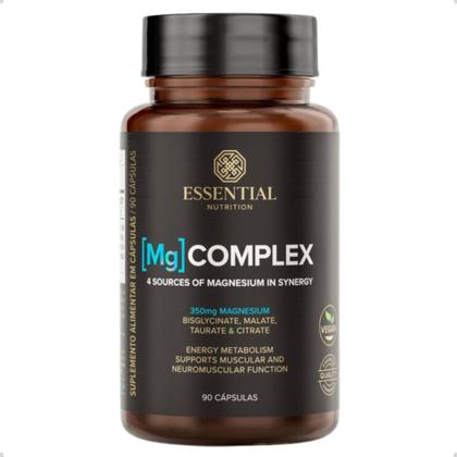 Imagem de Magnesio Mg Complex Vegano Premium 90 Capsulas Essential - Essential Nutrition
