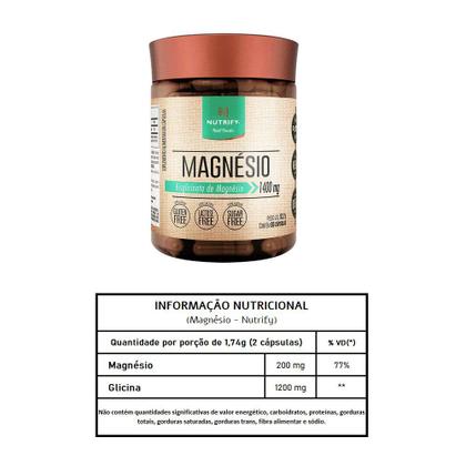 Imagem de Magnésio - Nutrify 60 Cápsulas