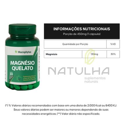 Imagem de Magnésio Quelato 30 Cápsulas - Macrophytus